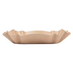 PLATEAUX OVALES  300 G/M2 14x9x3 CM NATUREL KRAFT (2000 UNITÉ)