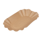 PLATEAUX OVALES  300 G/M2 19,5x11x3,2 CM NATUREL KRAFT (1000 UNITÉ)