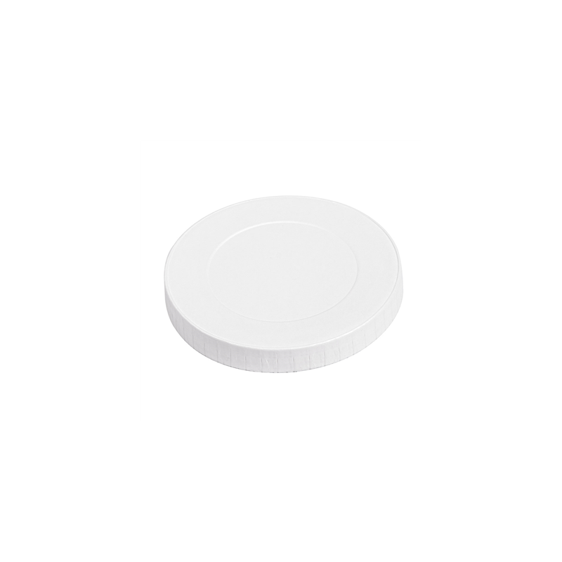 COUVERCLES POUR GOBELETS  280 G/M2 + PE Ø 8 CM BLANC CARTON (1000 UNITÉ)