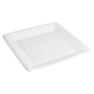 ASSIETTES CARRÉES  220 G/M2 18x18 CM BLANC CARTON (400 UNITÉ)