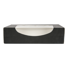 RÉCIPIENTS SUSHI+FÊNETRE 'THEPACK' 230 G/M2 + OPP 17,5x12x4,5 CM NOIR CARTON ONDULÉ NANO-MICRO (400 UNITÉ)