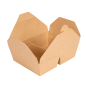 BOÎTES AMÉRICAINES 2 COMPART. 475 + 475 ML 300 + 20 PE G/M2 16,8x13,5x5 CM NATUREL KRAFT (200 UNITÉ)