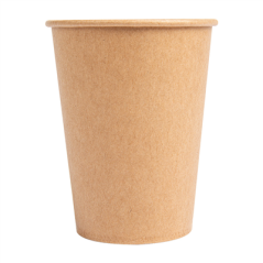 GOBELETS 9OZ - 270ML 18PE + 250 + 18PE G/M2 Ø7,8/5,2x9,5 CM MARRON CARTON (2500 UNITÉ)