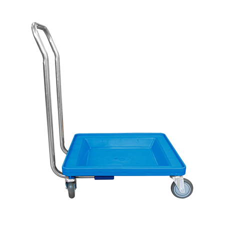 CHARIOT TRANSPORT POUR RACKS  54x54x81 CM BLEU PP (1 UNITÉ)