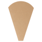 CÔNES CRÊPES 'THEPACK' 220 G/M2 12x2,5x19 CM NATUREL CARTON ONDULÉ NANO-MICRO (2000 UNITÉ)