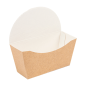 BOÎTES BAGEL SCOOP 'THEPACK' 220 G/M2 12x4,5x12 CM MARRON CARTON ONDULÉ NANO-MICRO (1000 UNITÉ)