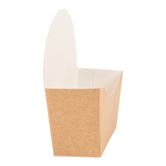 BOÎTES BAGEL SCOOP 'THEPACK' 220 G/M2 12x4,5x12 CM MARRON CARTON ONDULÉ NANO-MICRO (1000 UNITÉ)