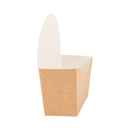 BOÎTES BAGEL SCOOP 'THEPACK' 220 G/M2 12x4,5x12 CM MARRON CARTON ONDULÉ NANO-MICRO (1000 UNITÉ)