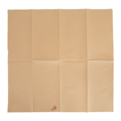 SERVIETTES P. 1/8  55 G/M2 40x40 CM NATUREL AIRLAID (750 UNITÉ)