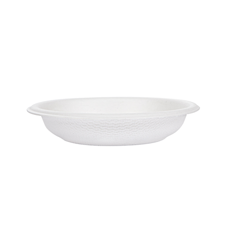 MINI BOLS 'BIONIC'  Ø 7,7x1,5 CM BLANC BAGASSE (2000 UNITÉ)