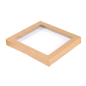 COUVERCLES POUR BOÎTES 253.14  300 G/M2 + PET 22,9x22,8x3 CM NATUREL KRAFT (100 UNITÉ)