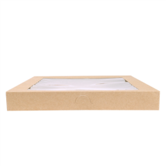 COUVERCLES POUR BOÎTES 253.14  300 G/M2 + PET 22,9x22,8x3 CM NATUREL KRAFT (100 UNITÉ)