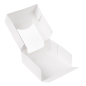 RÉCIPIENTS SUSHI+FÊNETRE 'THEPACK' 230 G/M2 + OPP 10x10x4 CM BLANC CARTON ONDULÉ NANO-MICRO (400 UNITÉ)
