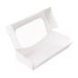 RÉCIPIENTS SUSHI+FÊNETRE 'THEPACK' 230 G/M2 + OPP 19,7x9x4,5 CM BLANC CARTON ONDULÉ NANO-MICRO (400 UNITÉ)