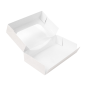 RÉCIPIENTS SUSHI+FÊNETRE 'THEPACK' 230 G/M2 + OPP 19,7x12x4,5 CM BLANC CARTON ONDULÉ NANO-MICRO (400 UNITÉ)