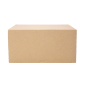 BOÎTES PATISSERIES SANS FENÊTRE 'THEPACK' 240 G/M2 24x24x12 CM NATUREL CARTON ONDULÉ NANO-MICRO (100 UNITÉ)