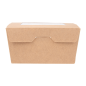 BOÎTES AVEC FENÊTRE 'THEPACK' 780 ML 220 G/M2 + OPP 11,2x9x6,4 CM NATUREL CARTON ONDULÉ NANO-MICRO (300 UNITÉ)