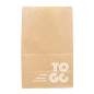 SACS SOS SANS ANSES - DELICIOUS TO GO  48 G/M2 18+12x28 CM NATUREL KRAFT (500 UNITÉ)