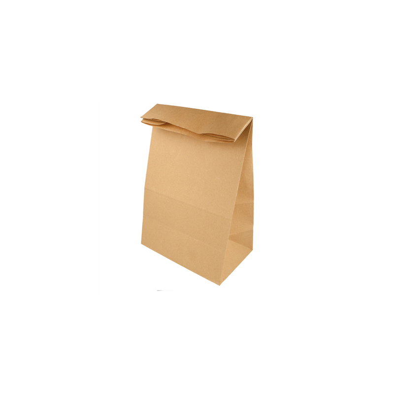 SACS SOS SANS ANSES  50 G/M2 22+12x31 CM NATUREL KRAFT (500 UNITÉ)