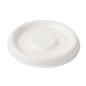 COUVERCLES POUR POTS 150.58 'BIONIC'  Ø 6,2x0,8 CM BLANC BAGASSE (1000 UNITÉ)