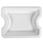 PLATEAU INTERMÉDIAIRE POUR RÉFÉRENCE 253.80 'BIONIC'  21x16,5x2,7 CM BLANC BAGASSE (400 UNITÉ)