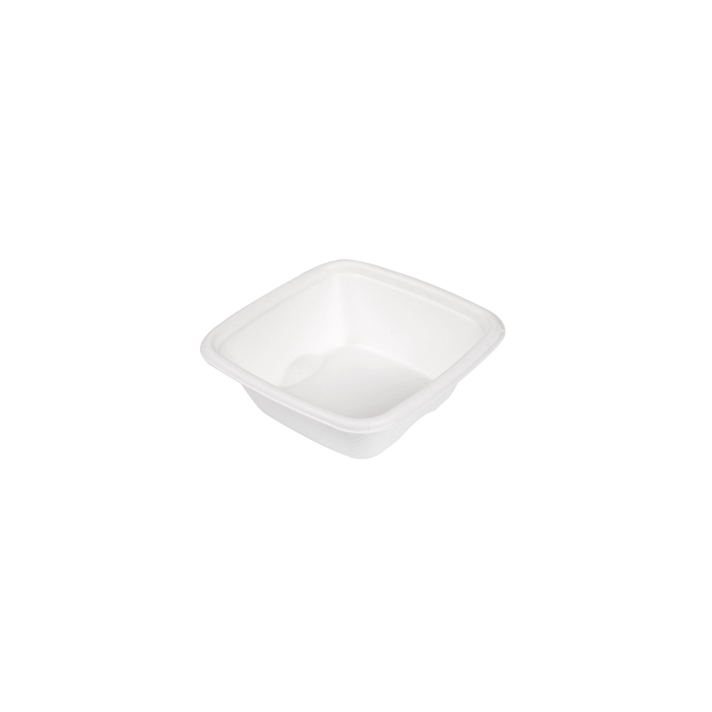PETITS POTS 'BIONIC' 70 ML 7,7x7,7x2,7 CM BLANC BAGASSE (600 UNITÉ)
