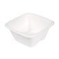 PETITS POTS 'BIONIC' 100 ML 7,7x7,7x3,7 CM BLANC BAGASSE (600 UNITÉ)