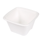 PETITS POTS 'BIONIC' 130 ML 7,7x7,7x4,6 CM BLANC BAGASSE (600 UNITÉ)