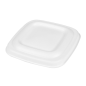 COUVERCLES POUR POTS 253.86/88/90 'BIONIC'  8x8x0,8 CM BLANC BAGASSE (600 UNITÉ)