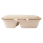 COQUILLES 2 COMPART. 'BIONIC' 900 ML 22,4x14x6 CM NATUREL BAGASSE (400 UNITÉ) COQUILLES 2 COMPART. 'BIONIC' 900 ML 22,4x14x6 CM NATUREL BAGASSE (400 UNITÉ)