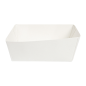 DELI-BARQUETTES  210 + 15 PE G/M2 7x7x3 CM BLANC CARTON (1000 UNITÉ)
