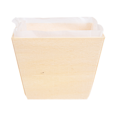 BARQUETTES BOIS + MOULES SILICONÉS 160 ML 7x7x5,5 CM NATUREL BOIS (300 UNITÉ)