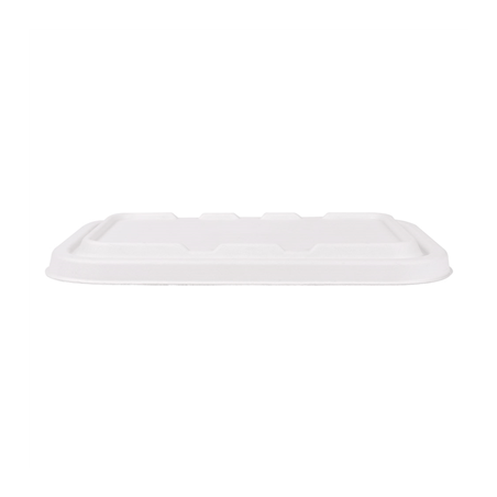 COUVERCLES POUR RÉFÉRENCES 221.38/39 'BIONIC'  22,2x14,7x1,2 CM BLANC BAGASSE (600 UNITÉ)