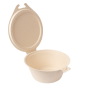 RÉCIPIENTS AVEC CHARNIERE 'BIONIC' 1300 ML 20x13,5x8 CM NATUREL BAGASSE (300 UNITÉ)