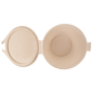RÉCIPIENTS AVEC CHARNIERE 'BIONIC' 1300 ML 20x13,5x8 CM NATUREL BAGASSE (300 UNITÉ)
