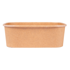 RÉCIPIENTS RECTANGULAIRES 750 ML 320 + 30 PE G/M2 17,3x12,3x5,7 CM NATUREL KRAFT (300 UNITÉ)