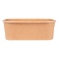 RÉCIPIENTS RECTANGULAIRES 750 ML 320 + 30 PE G/M2 17,3x12,3x5,7 CM NATUREL KRAFT (300 UNITÉ)