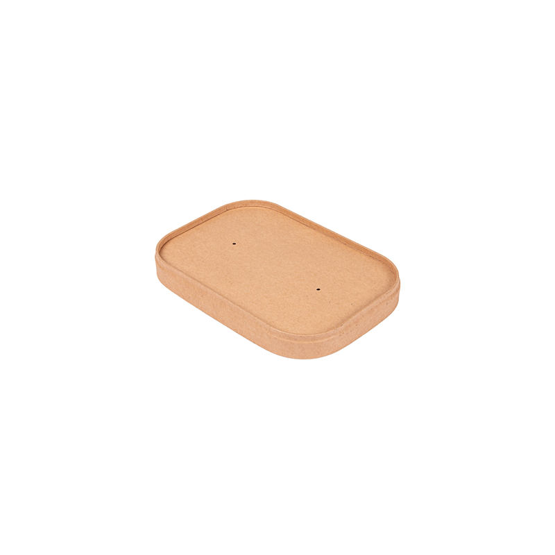COUVERCLES POUR RÉCIPIENTS 254.33/34/35  320 + 30 PE G/M2 17,3x12,3x2 CM NATUREL KRAFT (300 UNITÉ)