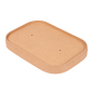 COUVERCLES POUR RÉCIPIENTS 254.33/34/35  320 + 30 PE G/M2 17,3x12,3x2 CM NATUREL KRAFT (300 UNITÉ)