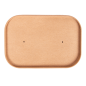 COUVERCLES POUR RÉCIPIENTS 254.33/34/35  320 + 30 PE G/M2 17,3x12,3x2 CM NATUREL KRAFT (300 UNITÉ)