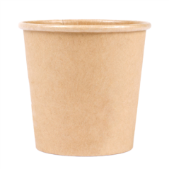 PETITS POTS 105 ML (3,5 oz) 210 + 18 PE G/M2 Ø6/4,5x5,8 CM MARRON CARTON (1000 UNITÉ)