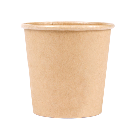 PETITS POTS 105 ML (3,5 oz) 210 + 18 PE G/M2 Ø6/4,5x5,8 CM MARRON CARTON (1000 UNITÉ)
