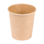 PETITS POTS 120 ML (4 oz) 210 + 18 PE G/M2 Ø6/4,5x6,5 CM MARRON CARTON (1000 UNITÉ)