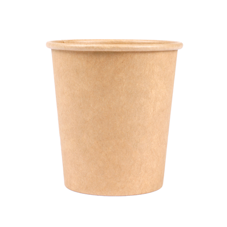 PETITS POTS 120 ML (4 oz) 210 + 18 PE G/M2 Ø6/4,5x6,5 CM MARRON CARTON (1000 UNITÉ)