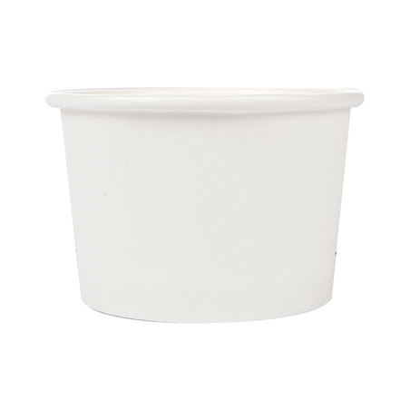 PETITS POTS 70 ML (2,3 oz) 210 + 18 PE G/M2 Ø6/5x4 CM BLANC CARTON (1000 UNITÉ)
