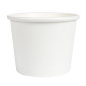 PETITS POTS 80 ML (2,6 oz) 210 + 18 PE G/M2 Ø6/4,75x4,8 CM BLANC CARTON (1000 UNITÉ)