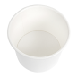 PETITS POTS 80 ML (2,6 oz) 210 + 18 PE G/M2 Ø6/4,75x4,8 CM BLANC CARTON (1000 UNITÉ)