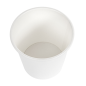 PETITS POTS 105 ML (3,5 oz) 210 + 18 PE G/M2 Ø6/4,5x5,8 CM BLANC CARTON (1000 UNITÉ)