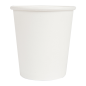 PETITS POTS 120 ML (4 oz) 210 + 18 PE G/M2 Ø6/4,5x6,5 CM BLANC CARTON (1000 UNITÉ)