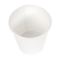 PETITS POTS 120 ML (4 oz) 210 + 18 PE G/M2 Ø6/4,5x6,5 CM BLANC CARTON (1000 UNITÉ)